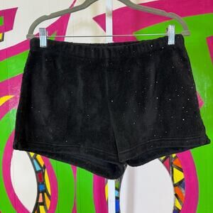 SO Black Faux Fur Shorts, Glitzy. Size Large. In excellent condition!